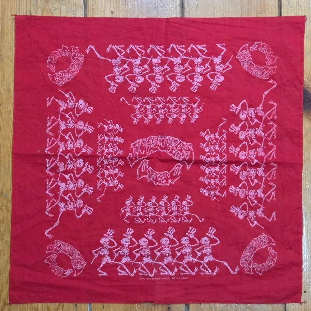 Vintage 1995 Grateful Dead Red Bandana